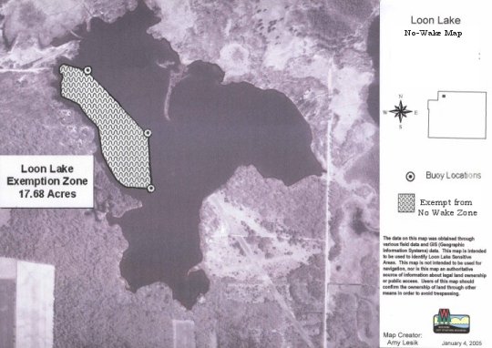 Loon Lake No Wake Zone
